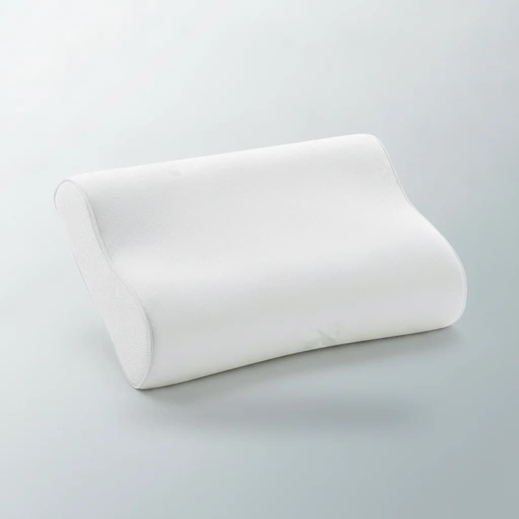 Ergonomic neck wave contour of the cervical pillow
