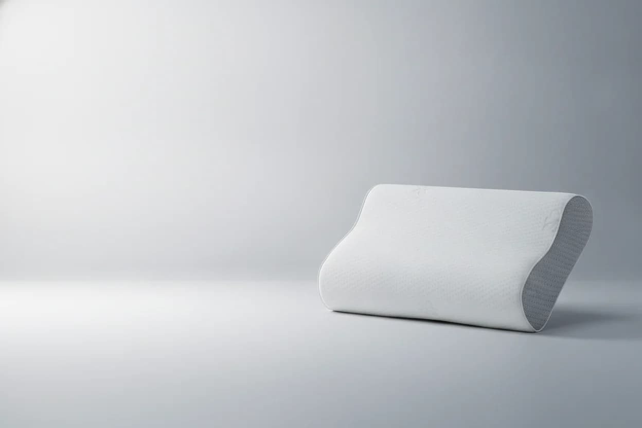 Cervical contour pillow shown from the front
