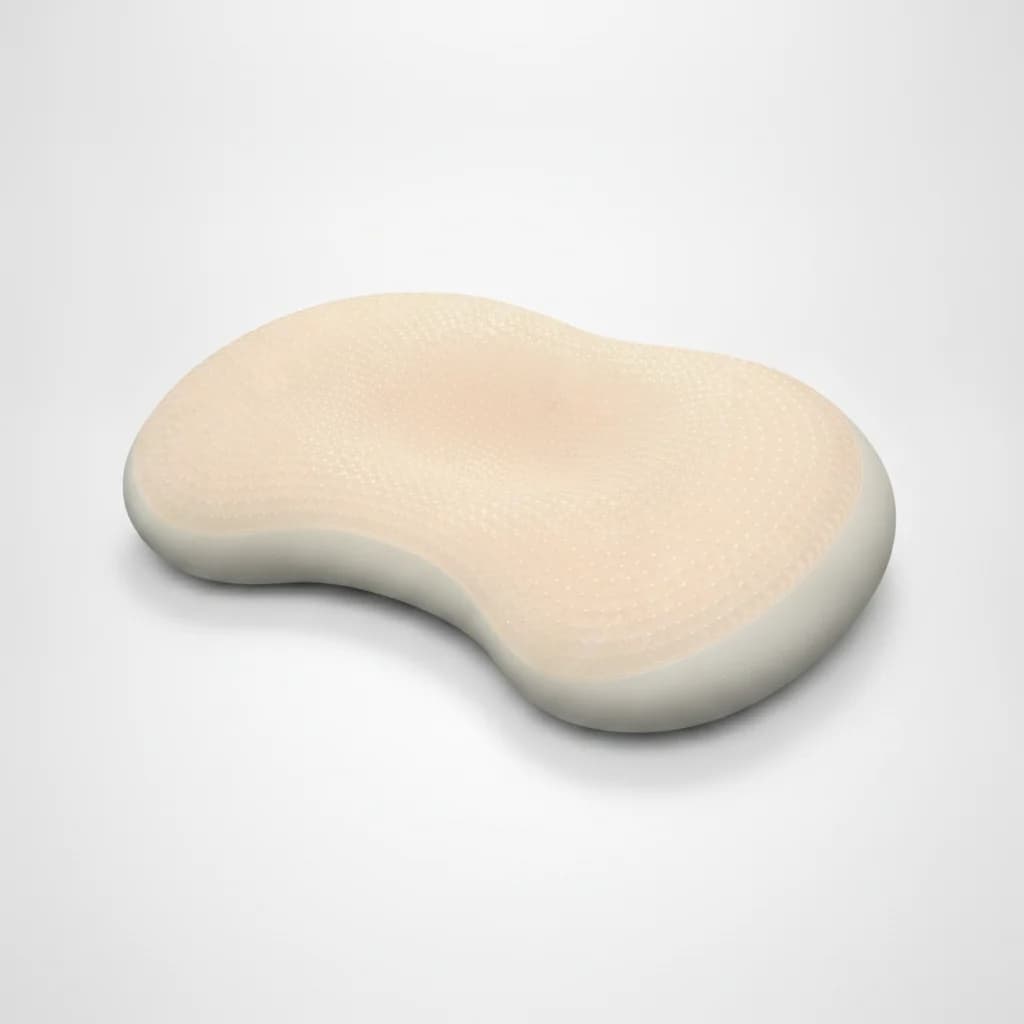 Cooling-gel top surface of the cervical pillow