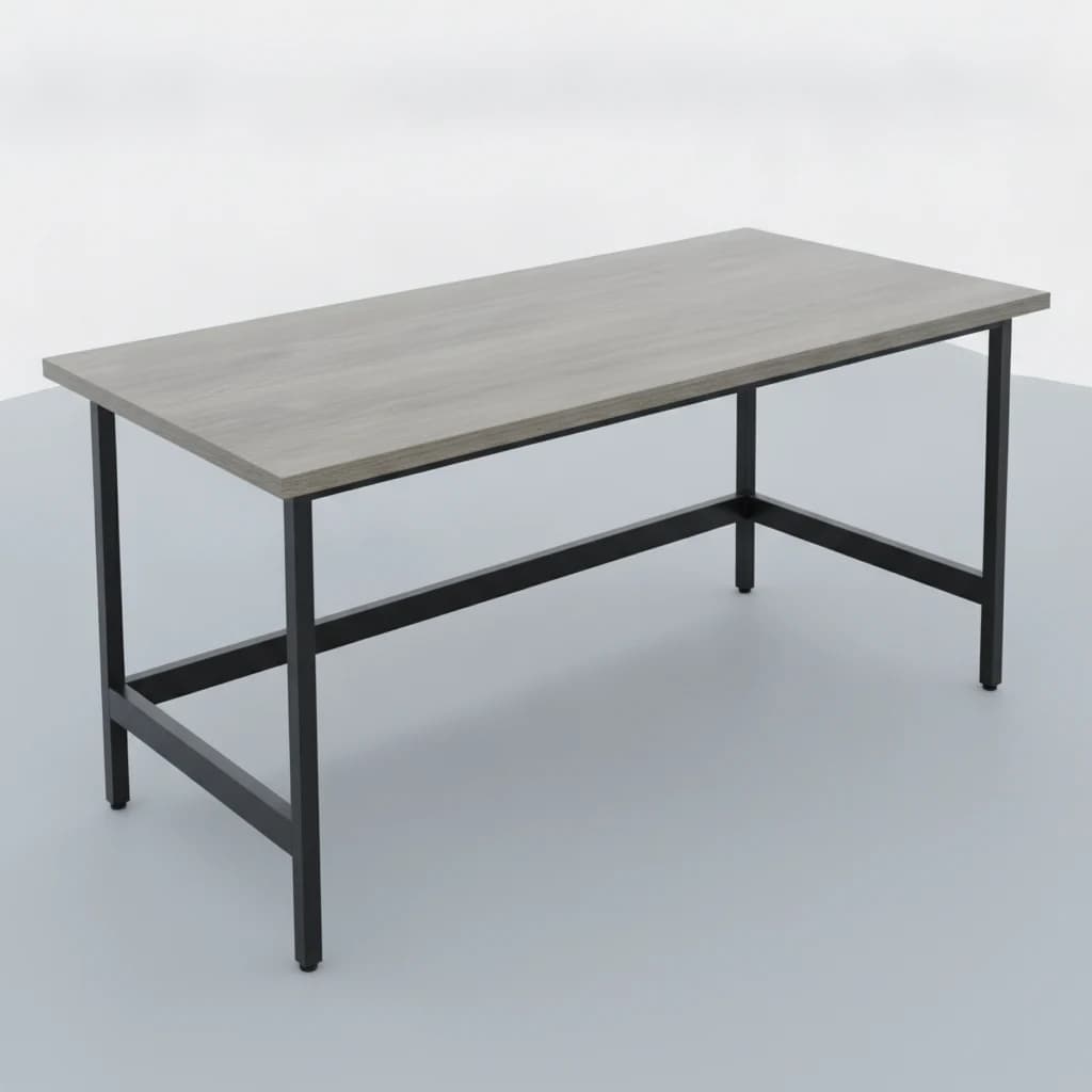 Spacious worktop of the ergonomic desk