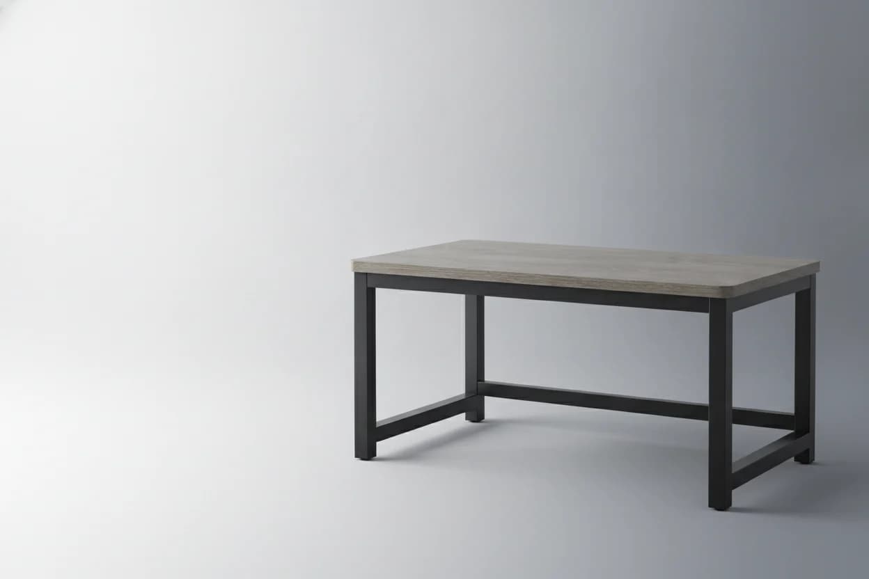 Ergonomic desk shown from the front