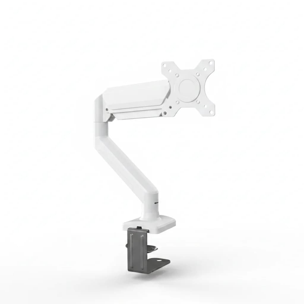 Gas-spring monitor arm articulating to a new position