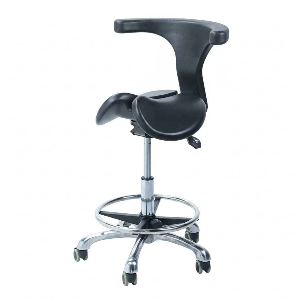 Active saddle stool shown from the front