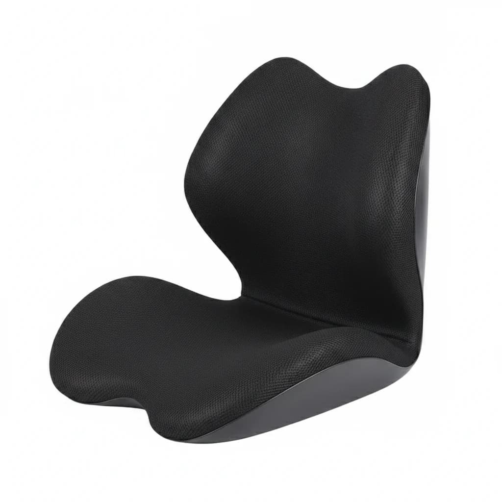 Combo cushion set fitted to an office chair