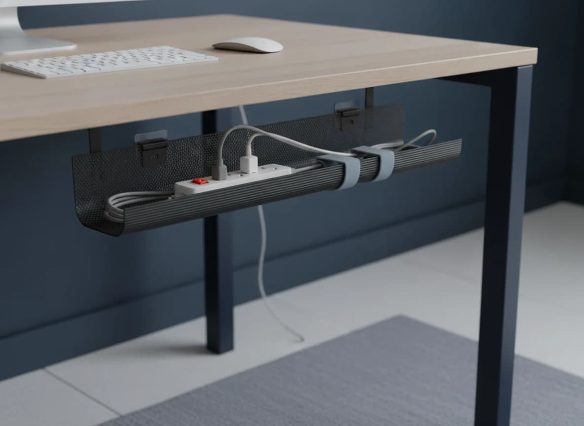 Kabelwanne für unter den Schreibtisch
