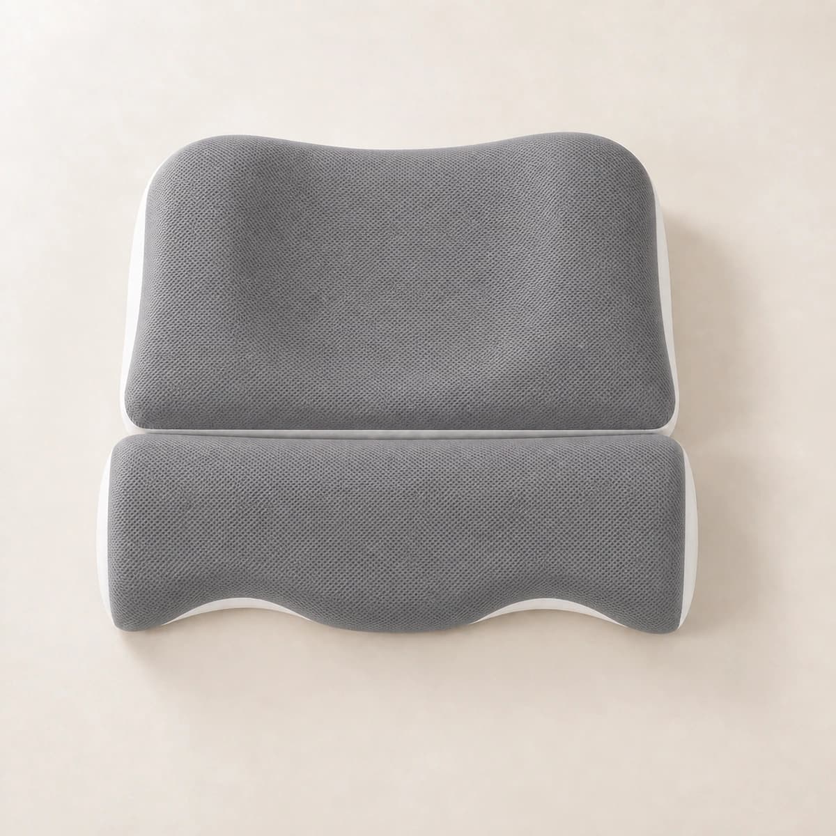 Top detail of the separate CloudArc head-cradle and cervical-bolster zones