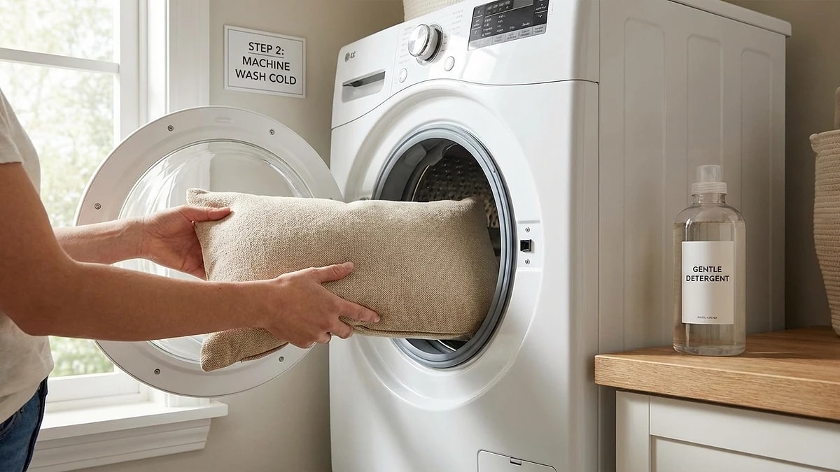 Cleaning the foam core safely