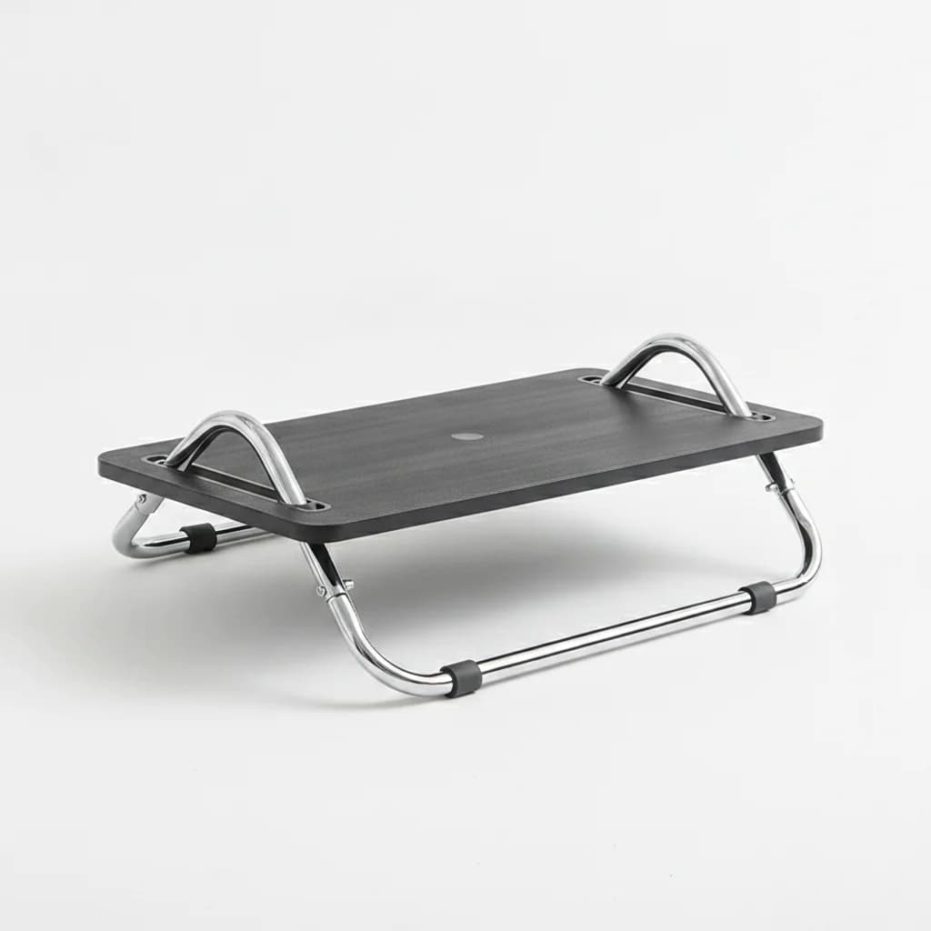 Adjustable tilt of the under-desk footrest