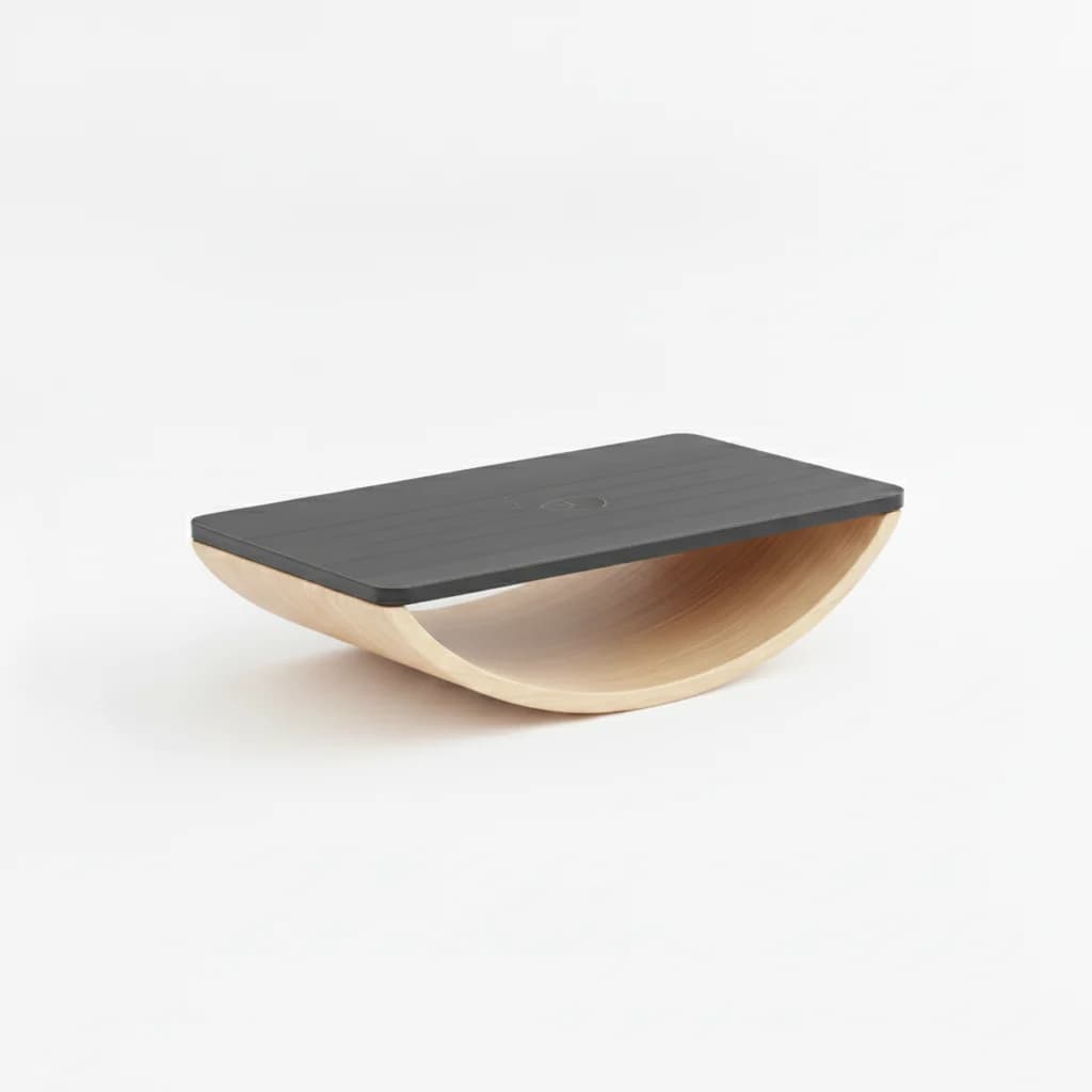 Anti-fatigue textured top of the balance board