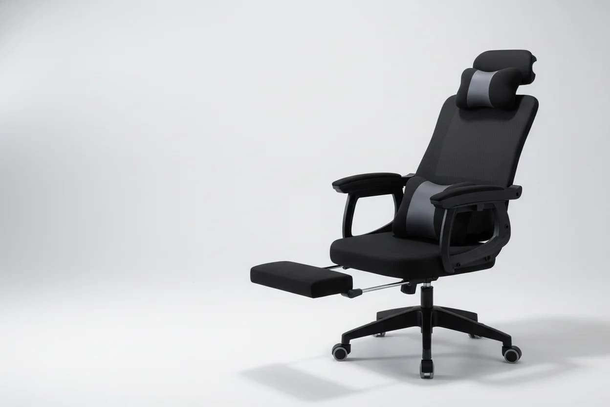Executive mesh office chair shown from the front