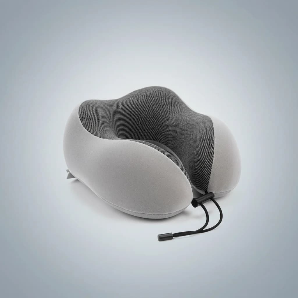 Adjustable shredded memory foam inside the neck pillow