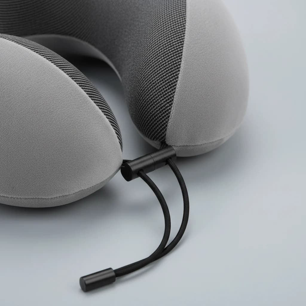 Contoured U-shape of the travel neck pillow